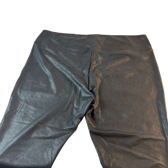 American Rag Faux Leather Pants Women’s Plus Size 3X Black Pleather Tight Pants - Picture 7 of 10